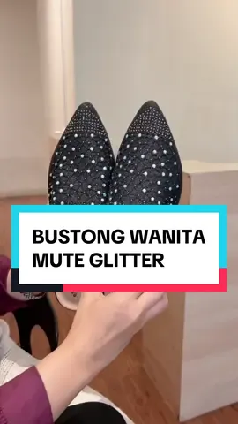 Bustong wanita mute mutiara glitter cantik elegan heels 3 CM  #bustongwanita #sandalheels #herdianshoes #sandalglitter #sandalmutiara 