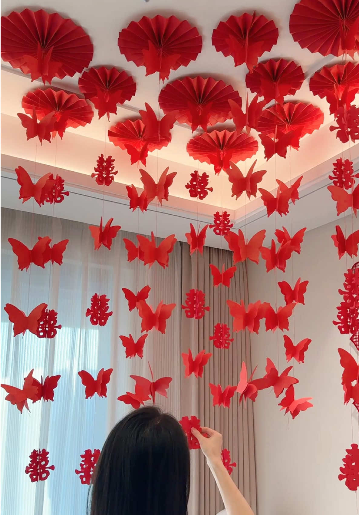 Set trang trí trần nhà #tết2026🧨🧧 