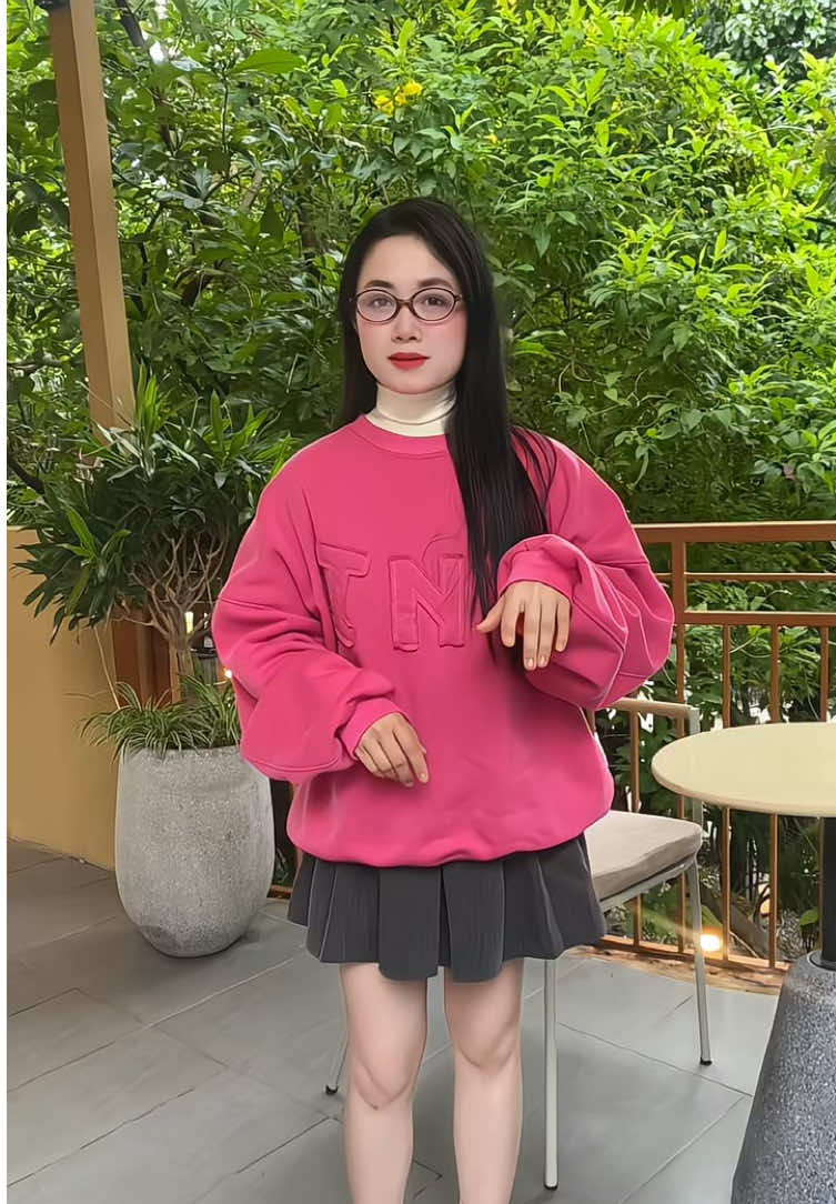 Màu hồng cứ bị xinh ý #aohoodie #aonibong #aohoodienibong #aosweater#aoshuong  