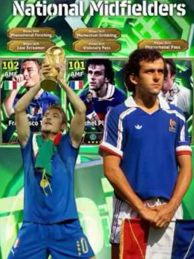 Épico: Meio-campo Nacionais  Chegou um mágico da meia idade! Tomás Rosicky (Proteção de Bola +3) Michell Platini (técnica +3) Francesco Totti (Criador de Ofensa +3) Adquira jogadores que vão liderar o ataque e dominar o jogo! #efootball #fy #epicos #konami #efootballmobile  @eFootball™️公式  @eFootball™️ Brasil 