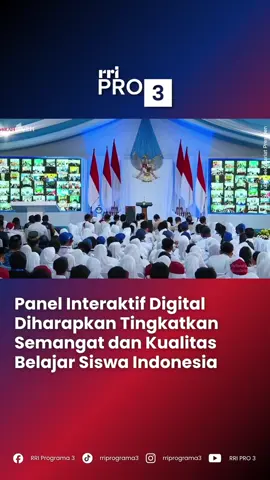 Presiden Prabowo Subianto resmi meluncurkan Interactive Flat Panel (IFP) atau smartboard untuk sekolah-sekolah di seluruh Indonesia.  Peluncuran yang diikuti ribuan sekolah secara hybrid ini menjadi bagian dari program prioritas pemerintah dalam mendorong revitalisasi dan digitalisasi pendidikan.  Presiden berharap kehadiran smartboard dapat membuat siswa semakin bersemangat belajar, lebih mudah mengakses berbagai sumber ilmu, dan siap menghadapi tantangan era digital.  Klik rri.co.id untuk informasi lebih lanjut. Dengarkan siaran RRI dan dapatkan berita terkini dengan download aplikasi RRI Digital di App Store dan Google Play.  #rri #rridigital #rrinews #rriprograma3          #Repost @rriprograma3 