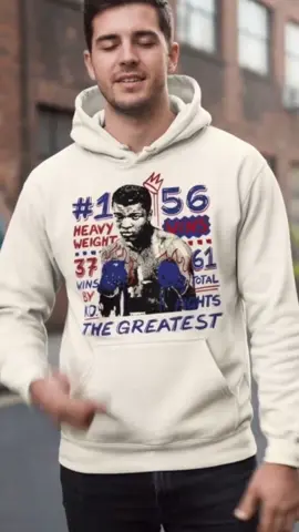 Step Into Champion Energy With This Muhammad Ali 👊🏻👌🏻 #fyp #hoodie #muhammadali #muhammadaliedit #thegreatest 