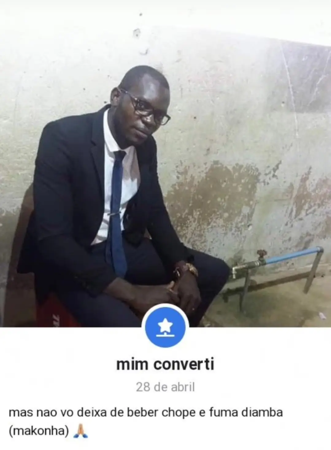 pelo menos se converteu