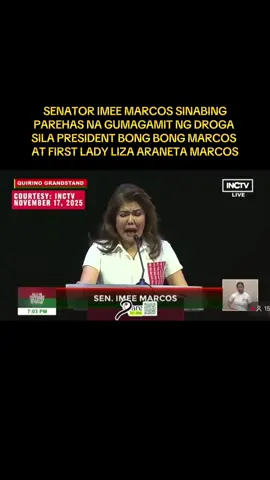Lulong sa droga si President BongBong Marcos at First Lady Liza Araneta Marcos , ito ang direkta at matapang na sinabi ni Senator Imee Marcos.  #imeemarcos #viral #trending #viralvideo #fyp 