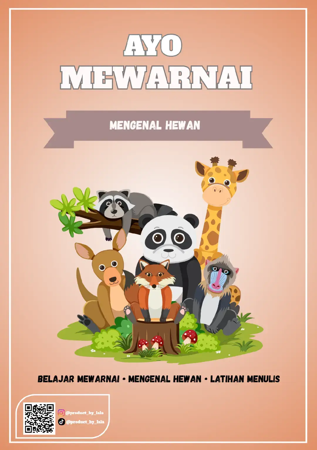 ayo mewarnai dan mengenal nama hewan  #produkdigitalmurah #produkdigitaluntukpemula #canva #produkdigital 
