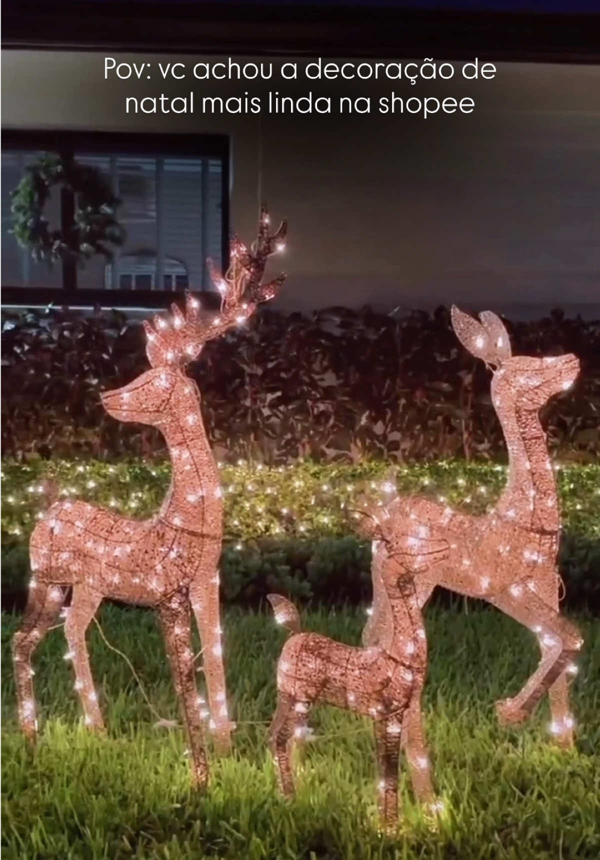 🦌 Decore sua casa com o charme que transforma qualquer cantinho em clima natalino. Os Veados Decorativos de Natal dão o toque sofisticado que faltava na sua composição. Garanta agora e deixe sua decoração brilhar ainda mais. 🤩 👉 Compre o seu hoje mesmo. 🛒 #shopee #comprasnashopee #paravocê #viral #veadosdenatal 