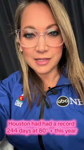 Houston has only had 75 days this year below 80° +… that breaks a record. Records in Houston began in 1889. So far they’ve had 244 days at 80° plus but there’s one more where that came from in the next month and a half. #H#HoustonT#TexasH#HeatRecordHeat 