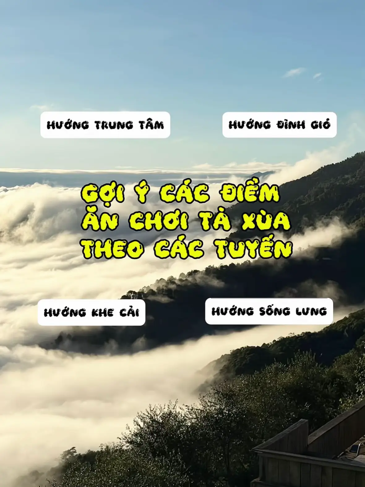 Nhiều bác đi Tà Xùa lần đầu hay hỏi tui những điểm nào nằm chung 1 cung đường, nay tui lên list cho các bác rùi nhé!!!#reviewtaxua #taxuaecotrip #sanmaytaxua #khecai #dinhgio