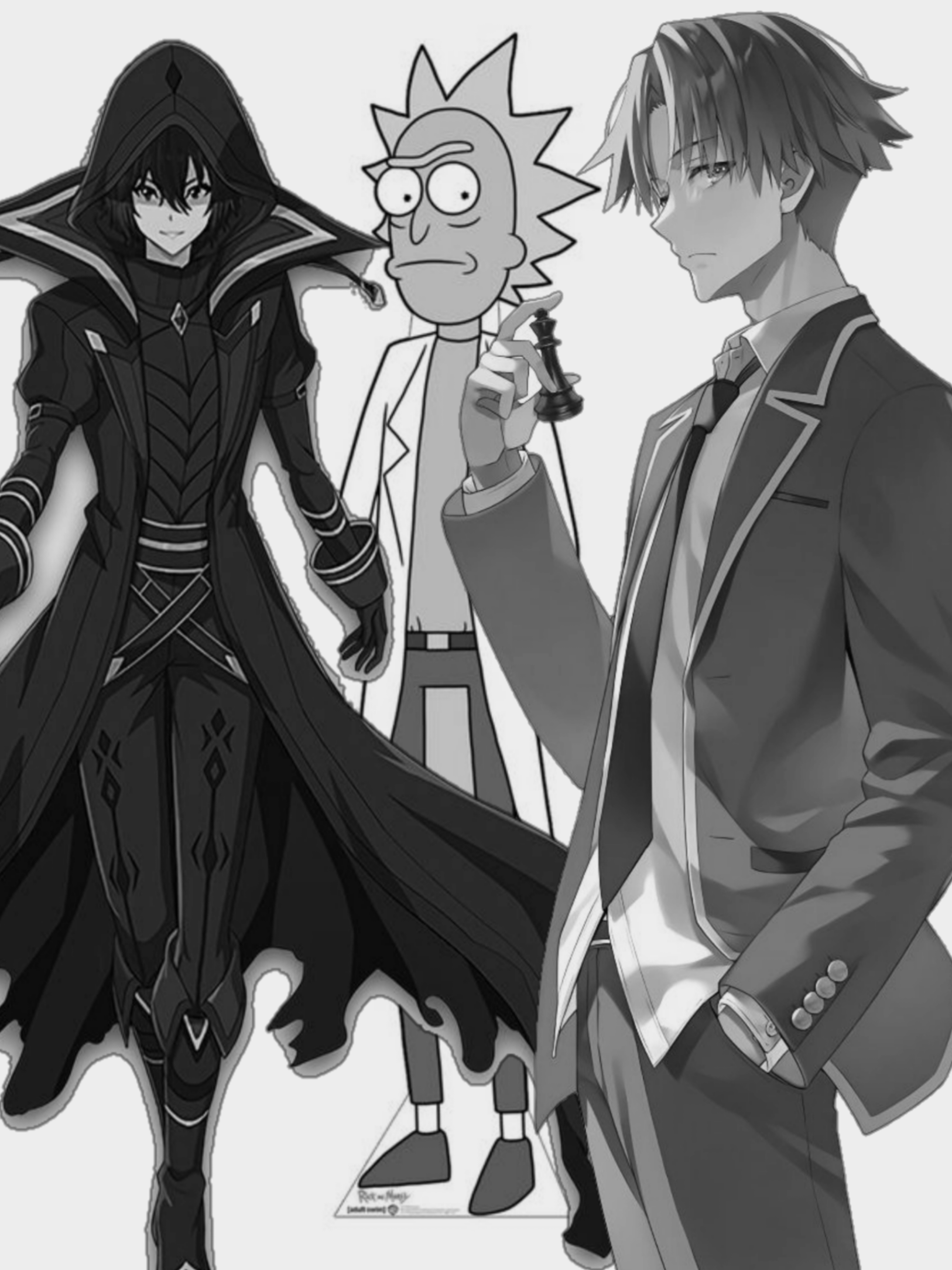 the dark triad 💀 #animation #edit #cidkagenou #rick #ayanokouji 