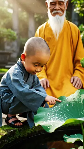 Nước trên lá sen #phatphap #trietlysong #nhanqua 