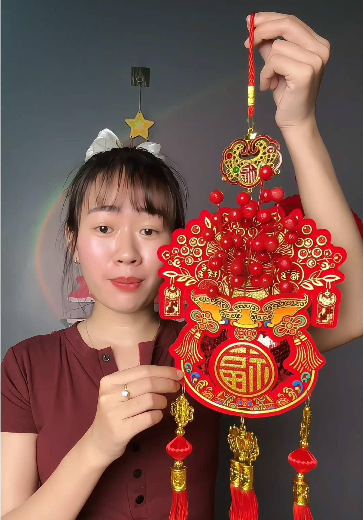 Trả lời @Duyên Da Dụng🇻🇳☘️  đầy đủ phụ kiện cho mình luôn #thinhhanh #hathuy #tet2026 #tuitailoc #trangtritet 