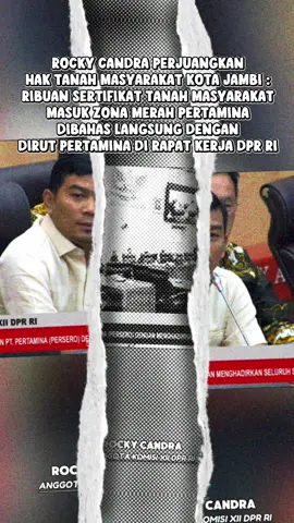 *Mengurai Persoalan Tanah yang Menimpa Masyarakat Jambi* Jumat, 25 Juli 2025, hari itu saya duduk bersama masyarakat yang gelisah karena tanah dan rumah mereka tiba-tiba masuk “zona merah” Pertamina. Saat mereka bercerita, saya hanya bisa menunduk, bukan karena tidak punya jawaban, tetapi karena saya merasakan beratnya beban yang mereka pikul. Ribuan warga di Kota Jambi tiba-tiba menghadapi ketidakpastian. Lebih dari 5.600 sertifikat tanah mereka masuk “zona merah” aset Pertamina.  Rumah dan tanah yang selama ini menjadi tempat tumbuhnya keluarga mendadak dianggap berada di atas tanah yang statusnya diperdebatkan. Tidak ada yang pantas mengalami ketidakpastian seperti ini. Warga sudah mengurus sertifikat, membayar pajak, dan merawat tanah itu bertahun-tahun. Mereka hanya ingin kepastian atas tempat tinggal yang menjadi bagian hidup keluarganya. Saya pulang dengan pikiran yang berat. Bagaimana mungkin sertifikat yang diterbitkan negara bisa berubah menjadi sumber ketidakpastian bagi rakyatnya sendiri?  Ini bukan sekadar soal administrasi. Ini soal rasa aman, tentang keluarga yang ingin tetap berpijak di tanah yang mereka cintai. Saat Rapat dengan Dirut Pertamina di Ruang Komisi XII DPR RI, Senin, 17 November 2025, saya sampaikan aspirasi itu. Saya akan terus mendorong BPN, Pemkot, dan Pertamina duduk satu meja, membuka peta aset secara transparan, serta memastikan warga mendapatkan kepastian hukum yang adil. Tanah bukan sekadar bidang di atas kertas, ini menyangkut martabat, masa depan, dan rasa aman keluarga. Kita pastikan tidak ada warga yang menjadi korban tumpang-tindih administrasi. Mohon doa dan dukungan agar persoalan tanah masyarakat di Jambi ini bisa diselesaikan. #Rockycandra #DPRRI #fraksigerindra 