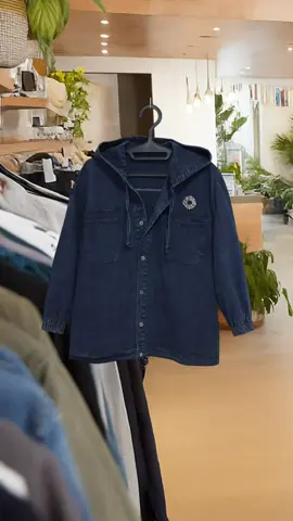 [RI-EL] Hoodie Jaket Denim Wanita Jumbo Vintage Outer Jeans Oversize Premium Tebal Polos Nyaman Kekinian Panjang Atasan #hoodijaketdenimwanita #outerjeansoversize #belilokal 