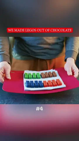 WE MADE LEGOS OUT OF CHOCOLATE! Part 4. #DIY #GoldenBurst #fyb #handmade #gophervid