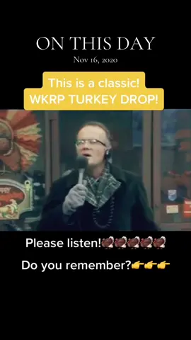 #onthisday #turkeydrop #wkrpincincinatti #wkrpturkeydrop #