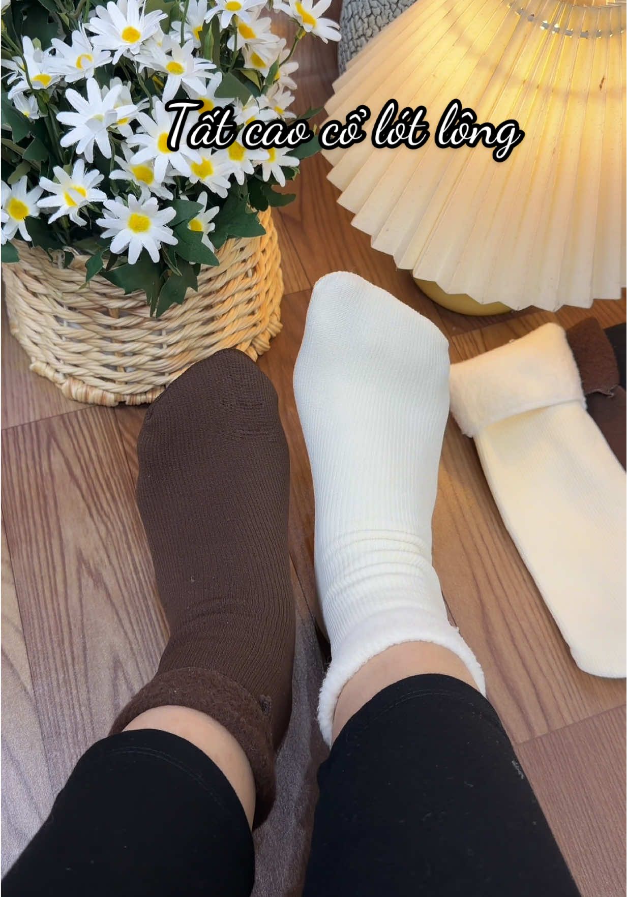 Tất lót lông cừu cao cổ ấm lắm mấy bà ơi #tatcaoco #tatnulotlong #tatlotlongcuu #tatnu 