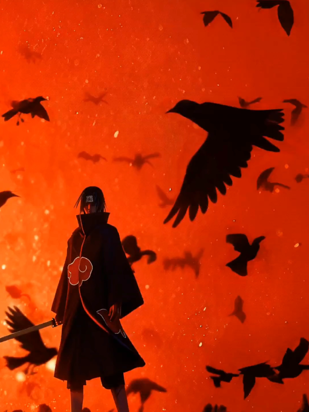 Itachi Akatsuki Sunset Crows Live Wallpaper #wallpaper #livewallpaper #anime #wallpaperanime #pc 