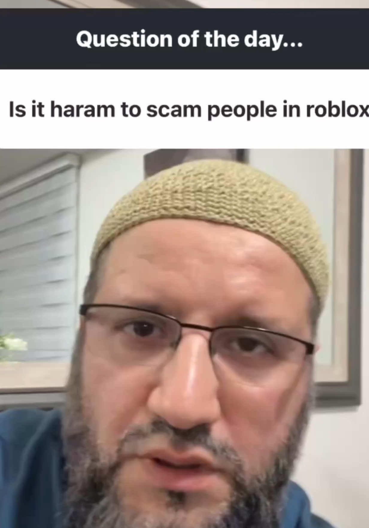 Is it haram to #scam people in #roblox ? Yes it is....The prophet PBUH said 