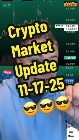 Crypto Market Update 11-17-25 😎😎😎 #cryptomarketupdate #crypto #bitcoin #stocks #xrp 