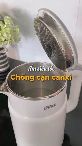Ấm siêu tốc thì không hiếm nhưng hạn chế cặn canxi thì không phải loại nào cũng làm được #amsieutoc #gilux 