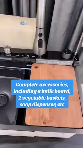 No need to plug in, hydroelectric power generation#modernhouse #sink #kitchensink #fyp #stainlesssteel 