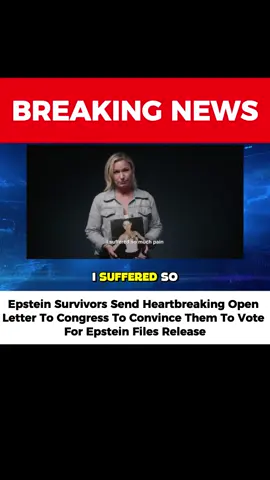 Epstein Survivors Send Heartbreaking Open Letter To Convince Them To Vote For Epstein Files Release #news #usa #viral #trending #epstein 