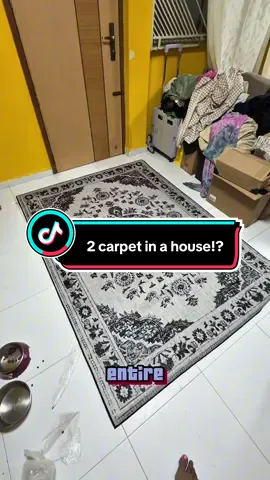 Wah a carpet can really make the house look so grand! Love it! Wanna buy more because so many designs! #carpet #carpets #carpetscraping #fyp #viral 