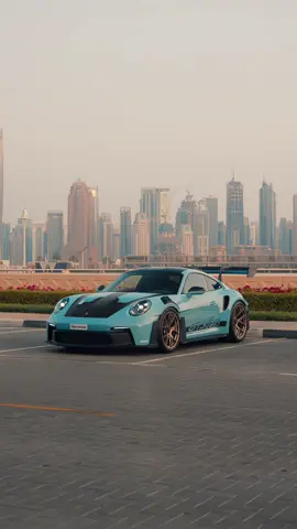Built for precision, born for the track.  The Porsche 911 GT3 RS Weissach in PTS Gulf Blue pushes aerodynamics, agility, and adrenaline to the absolute limit.🩵 -Price 1,599,995  AED -European specs -0 KM #porsche #porsche911 #sportscar #porschemoment #cars      