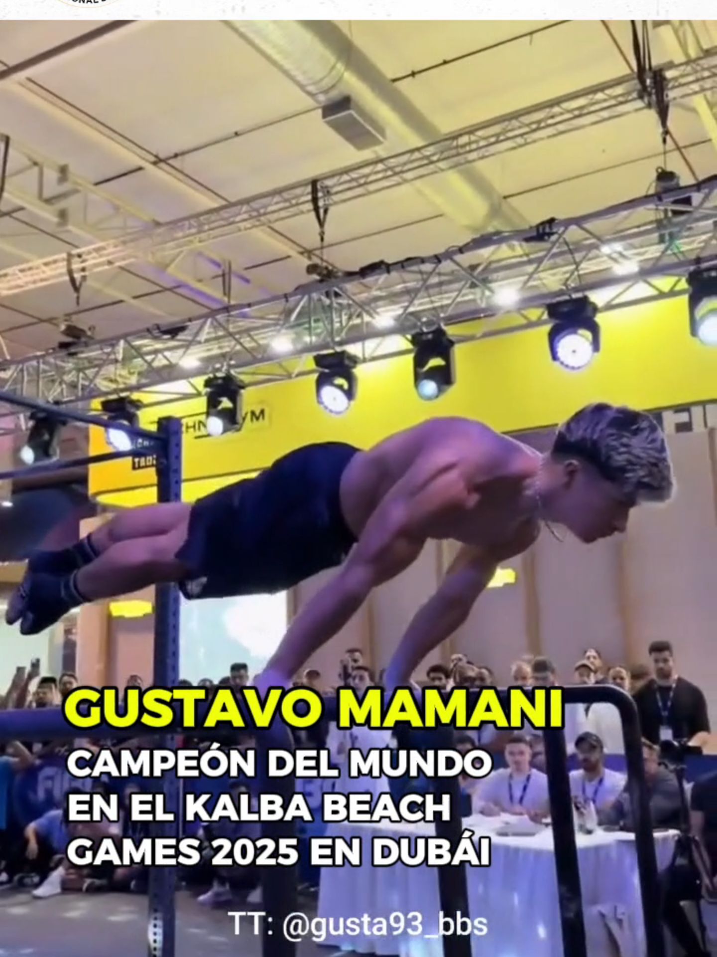 Gustavo Mamani hizo historia para el deporte nacional al coronarse campeón mundial en los Kalba Beach Games 2025, realizados en Dubái. Con una presentación impecable, el atleta boliviano se quedó con el oro y subió a lo más alto del podio, dejando en alto el nombre de Bolivia. 🇧🇴🔥  #OrgulloBoliviano #Calistenia #KalbaBeachGames #Dubái #Bolivia #deportista #Oro #RedPatriaNueva