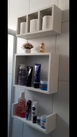 Kit 3 Nichos triplos Prateleiras para Banheiro Organizador   Shopee ID: CKD-QWV-APN ##kitbanheiro##kitnicho##prateleira##prateleiraparabanheiro##prateleiraorganizadora