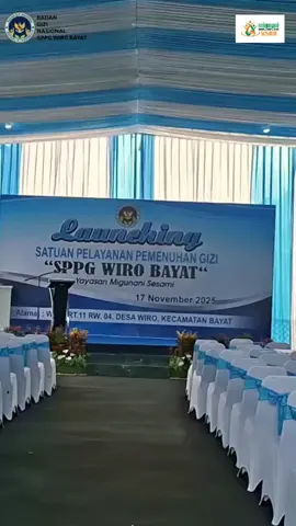 Launching Satuan Pelayanan Pemenuhan Gizi (SPPG) Wiro Bayat Yayasan Migunani Sesami. Senin, 17 November 2025 dan acara ini dihadiri langsung oleh Bupati Kab. Klaten Bp. @Hamenang Wajar Ismoyo.  #SPPG  #klaten24jam #masukberanda #Launching #makanbergizigratis 