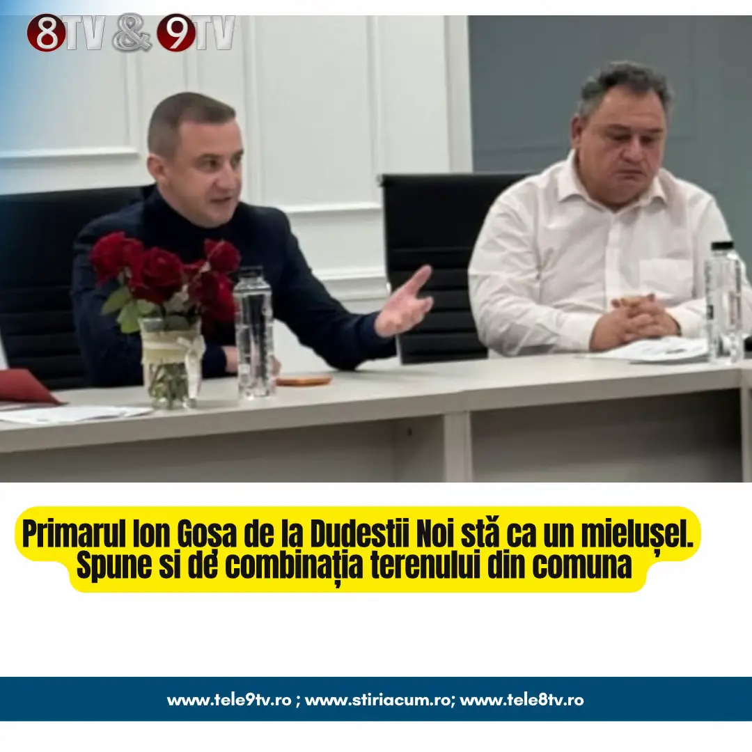 Primarul Ion Goșa de la Dudestii Noi stǎ ca un mielușel. Spune si de combinația terenului din comunǎ #dudestiinoi #tele8tv #tele9tv #Timis #alfredsimonis @Alfred Simonis 
