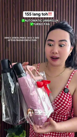 Best combo deals! ✅ Automatic umbrella with turbo fan sulit na sulit‼️#automaticumbrella #minifan #buy1take1umbrellaminifan #umbrella DISCLAIMER: PRICES MAY VARY AFTER PROMOTION ENDS