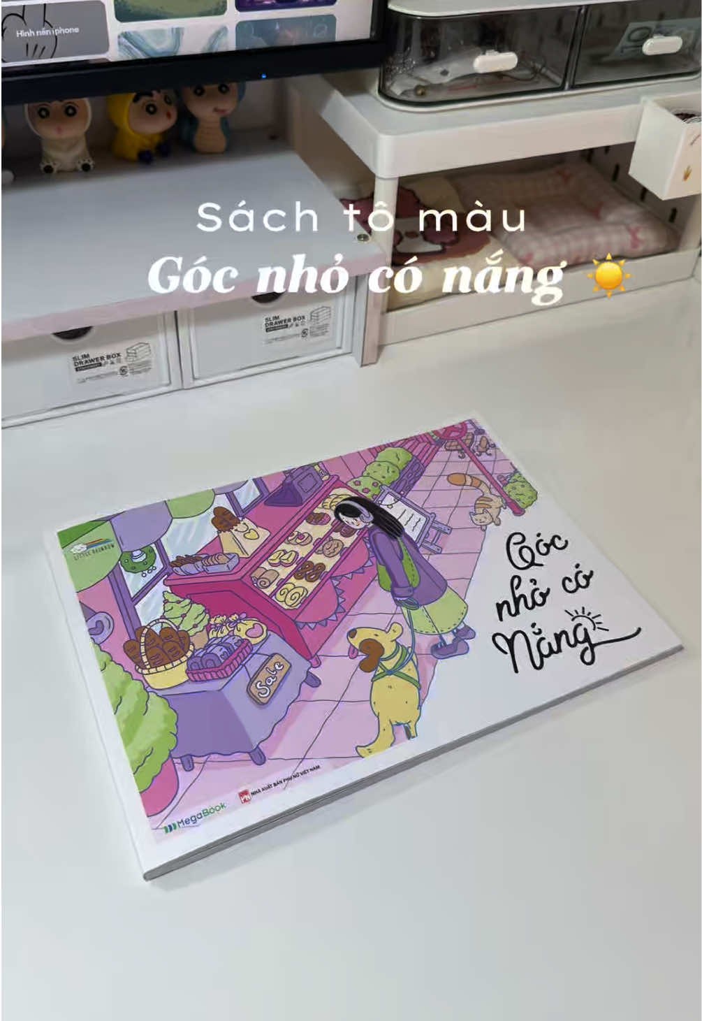 Xinh thế này luônn í, tô màu cũng chữa lành lúm nèee #sachtomau #gocnhoconang #megabook #sachtomaugocnhoconang #xuhuong 