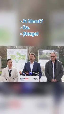 Întâmplare live de la conferința de presă despre noul Parc Uranus :) #drula #bucuresti #usr #parculuranus 