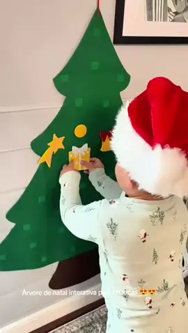 Aproveite a promoção pelo link nos comentários ✅  #arvoredenatal #feltro #criancas #decoracao 