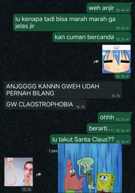 Jadiiii lu takut santa? #Spongebop #spongebopsquarepants #meme