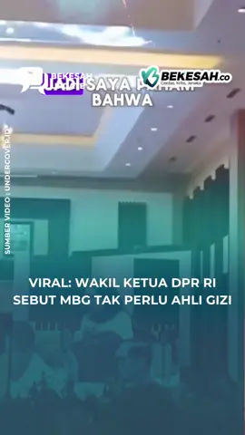 Pernyataan Wakil Ketua DPR RI, Cucun Syamsurijal, menjadi perbincangan setelah potongan video konsolidasi SPPG MBG Kabupaten Bandung beredar di media sosial. Dalam video itu, Cucun menyebut program Makan Bergizi Gratis tidak harus melibatkan ahli gizi dan setiap orang bisa menjadi pengawas gizi hanya dengan pelatihan tiga bulan. Pernyataan ini memicu kritik dari para tenaga kesehatan dan pemerhati gizi, mengingat standar penyusunan dan pengawasan menu bergizi biasanya memerlukan kompetensi profesional. Viralnya video tersebut memunculkan diskusi publik terkait kualitas pelaksanaan program MBG dan peran tenaga ahli di lapangan. Terbaru, dirinya membuat klarifikasi permintaan maaf melalui akun pribadi Instagramnya. #MBG #MakanBergiziGratis #CucunSyamsurijal #BeritaNasional #Bekesah      