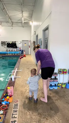 Testing his survival skills fully dressed because drownings can happen anywhere at any time. 