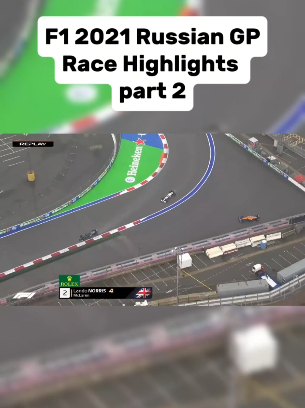 F1 2021 Russian GP Race Highlights part 2 #f1 #fyp #foryoupage 