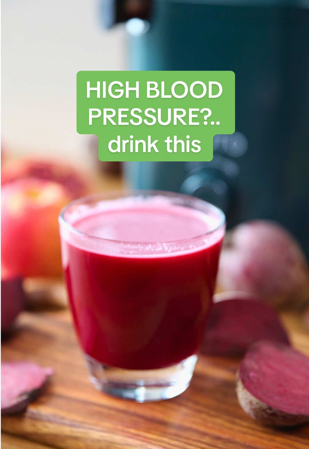 Lower your blood pressure naturally with this simple heart-healthy juice. Apple supports healthy pressure levels. Beet relaxes blood vessels and improves blood flow. Pomegranate strengthens arterial function. The JUTO Juicer makes it fast, smooth, and easy, even on busy days. 40% OFF Pre-Black Friday Sale while supplies last. #highbloodpressure #bloodpressure #hearthealth #pomegranate #jutojuicer 