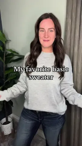 Timeless meets comfy 🤍 A plain drop-shoulder sweater that goes with everything — jeans, leggings, or trousers.  #ClosetEssentials #CasualChic #StyleMadeEasy