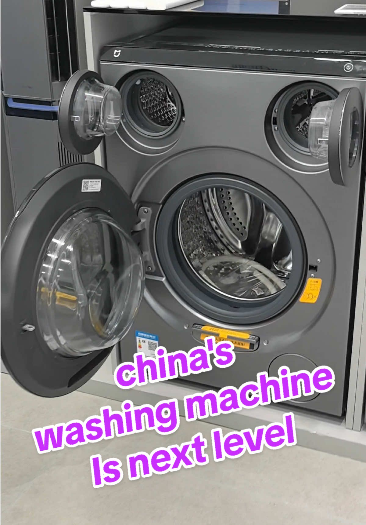 The washing machine have separate area for underwear socks and outfits #chinatiktok #travelchina #chinaproducts #xiaomi #washingmachine #smartdesign 
