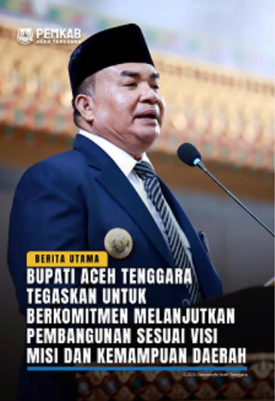 Bupati Aceh Tenggara H. M Salim Fakhry, SE., MM., Hadiri Rapat Paripurna Dewan Perwakilan Rakyat Kabupaten Aceh Tenggara Masa Sidang I Tentang Rancangan Qanun Anggaran Pendapatan dan Belanja Kabupaten (APBK) Aceh Tenggara Tahun Anggara 2026. Tempat : Ruang Rapat Utama Gedung DPRK Senin, 17 November 2025