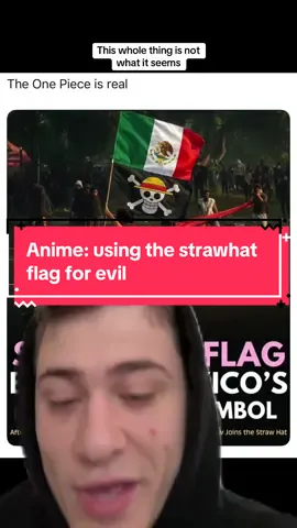 #greenscreen the strawhat flag was spotted in protests in Mexico…but it was being planted in order to get you to believe gen z is turning down the alt right pipeline. @Nerd Twitch @Triple Nexus #onepiece #anime #manga #fyp 