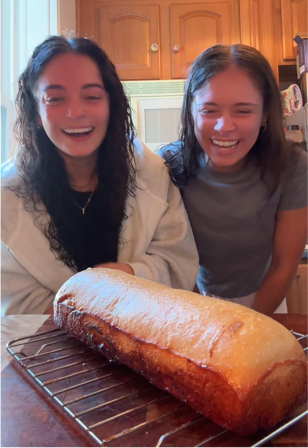 BAKING THE ELOISE CINNAMON SUGAR  SOURDOUGH LOAF… can’t believe that happened again. the dough sounds dense but we’ll have to wait for her to cool off before we cut into it #sourdough #eloise #sourdoughbread #breadmaking #sourdoughstarter 