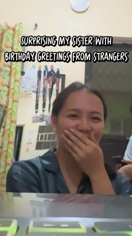 Her facial expression is the caption🤣 Huge thanks to those who joined us and sent their videos —even if we’ve never met!🫶🏻 HBD @kristine  #birthdaygreetings  #fyp 