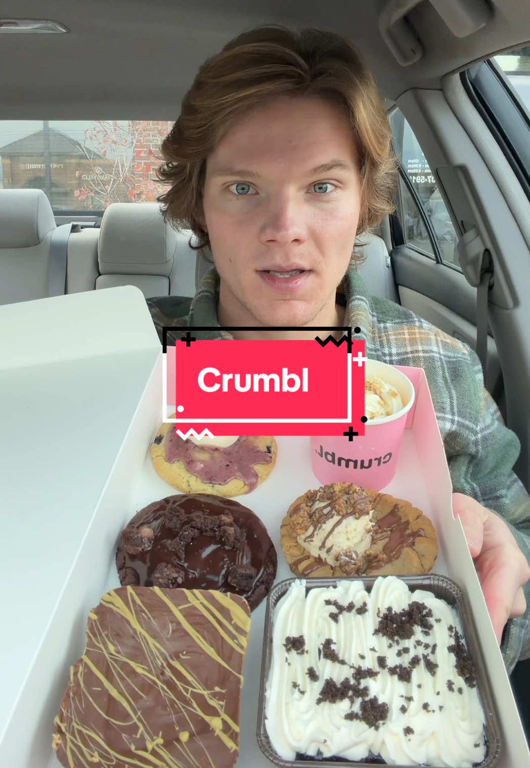 Eating And Reviewing This Weeks @Crumbl #fyp #cookies #mukbang #food #eating 
