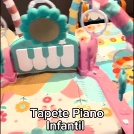 👶 Tapete de atividades com piano musical, móbile e brinquedos sensoriais. Estimula coordenação, aprendizado e diversão do bebê. #tapeteinfantil #bebefeliz #brinquedossensoriais #desenvolvimentobebe