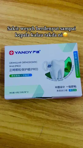 Ada benda ni hilang sakit kepala weygghh #braces #bracesjourney #gigi 